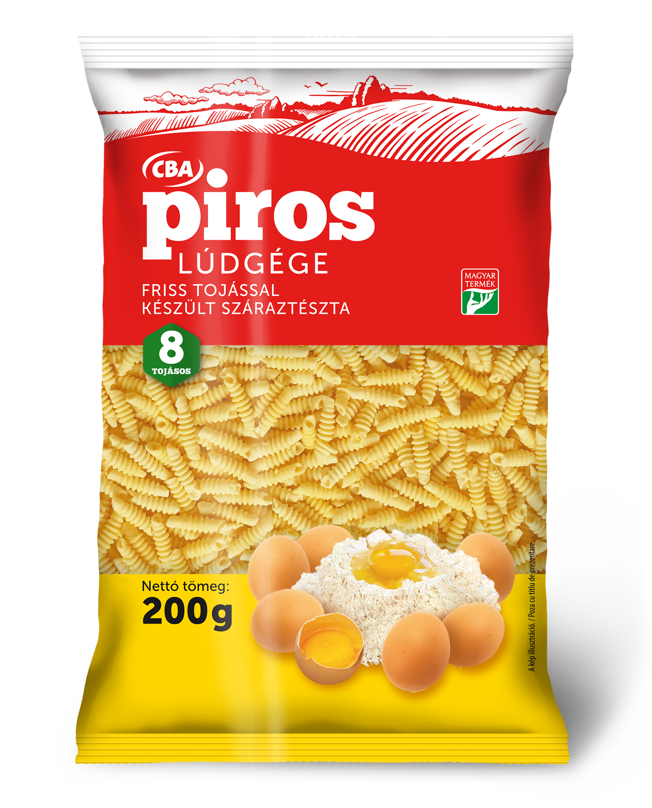 CBA Piros 8 tojásos Lúdgége 200g